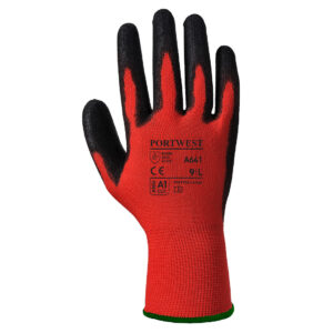 Portwest A641 - Red - PU Glove Red/Black