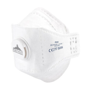 Portwest P391 - EAGLE FFP3 Valved Dolomite Fold Flat Respirator White 1X20